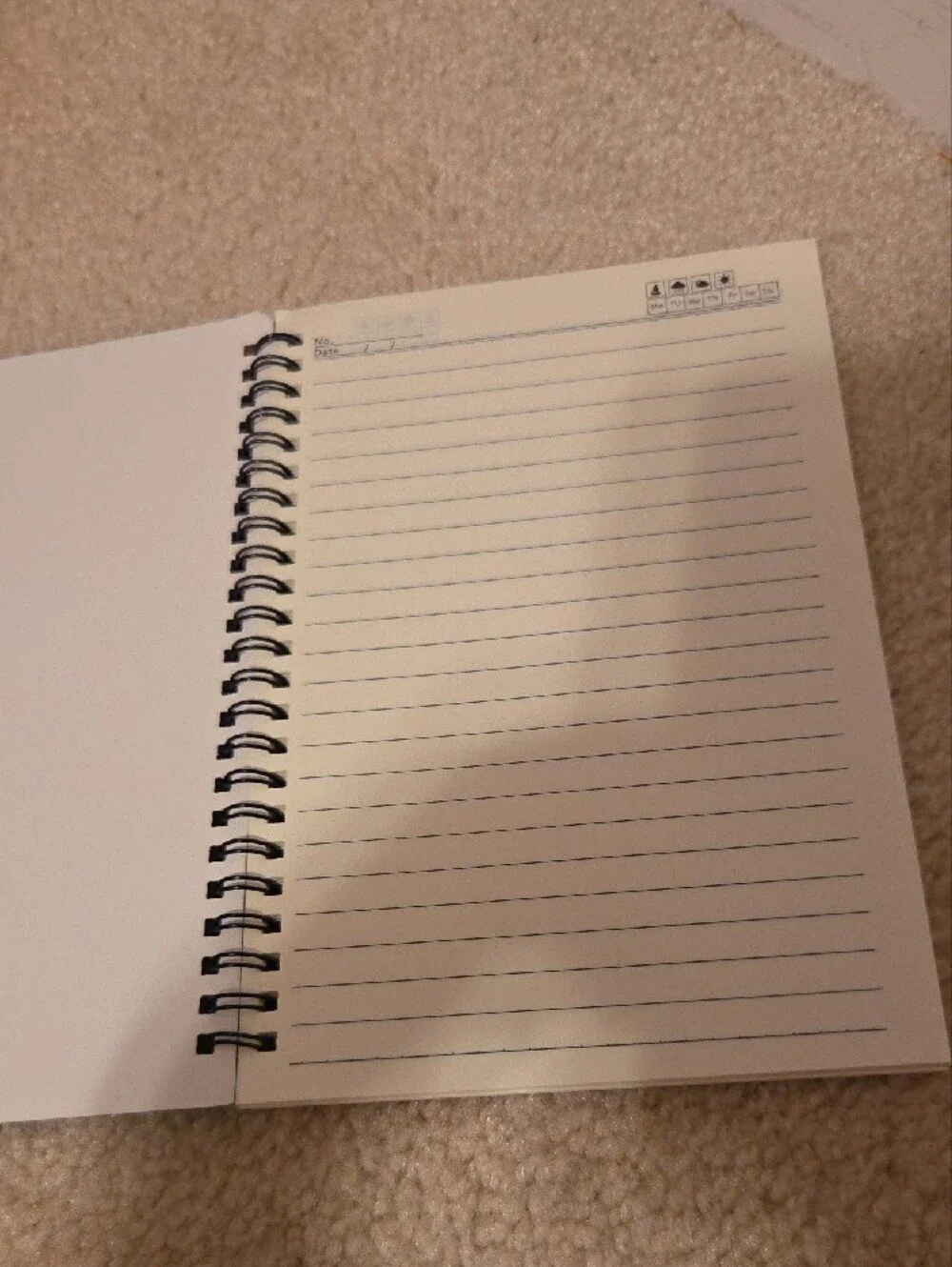 Starry Night Spiral Notebook — Blue and Yellow Journal